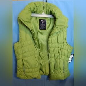 Tre3 Green Puffer Vest for Women